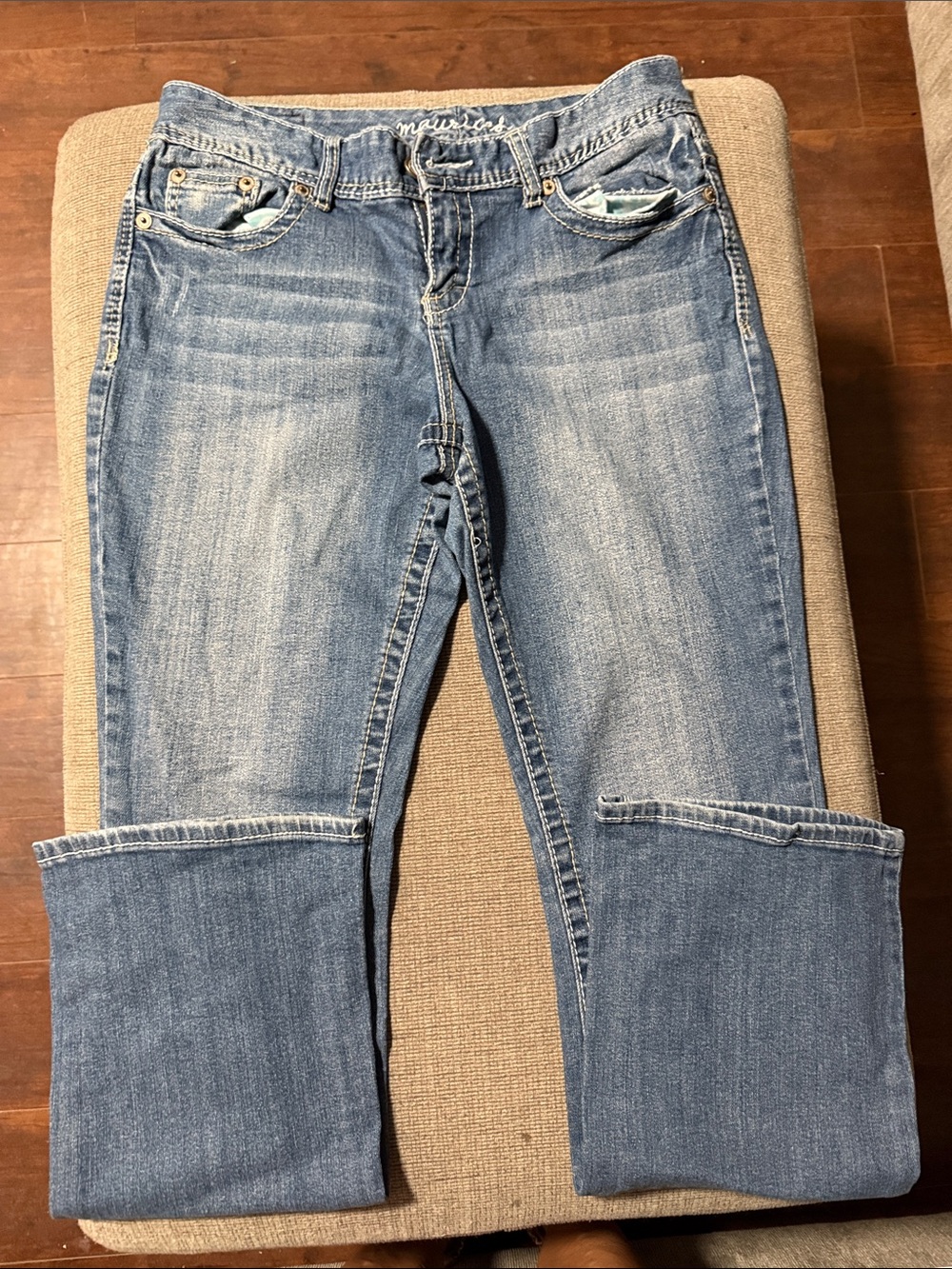 Maurices curvy bootcut jeans.